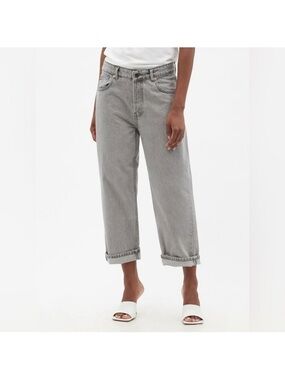 RAEY Dad Organic-Cotton Baggy Boyfriend Jean, Size 26